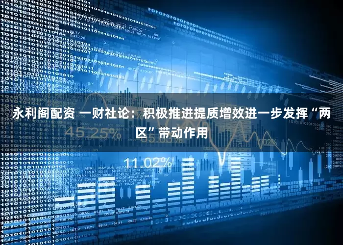 永利阁配资 一财社论：积极推进提质增效进一步发挥“两区”带动作用