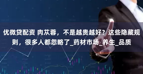 优微贷配资 肉苁蓉，不是越贵越好？这些隐藏规则，很多人都忽略了_药材市场_养生_品质